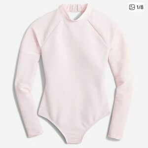 J.Crew Active ribbed long-sleeve one-piece, size 12